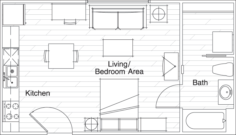 Floor Plans Vista del Sol Student Apartments in Tempe, AZ