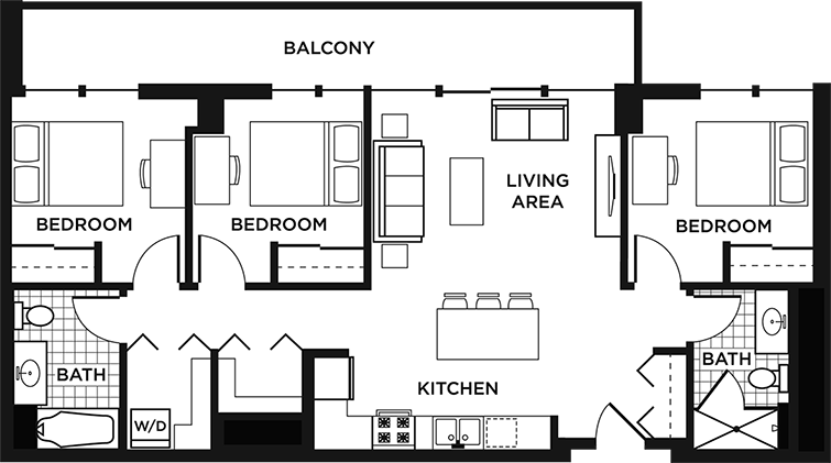Floor Plans 922 Place Student Apartments in Tempe, AZ