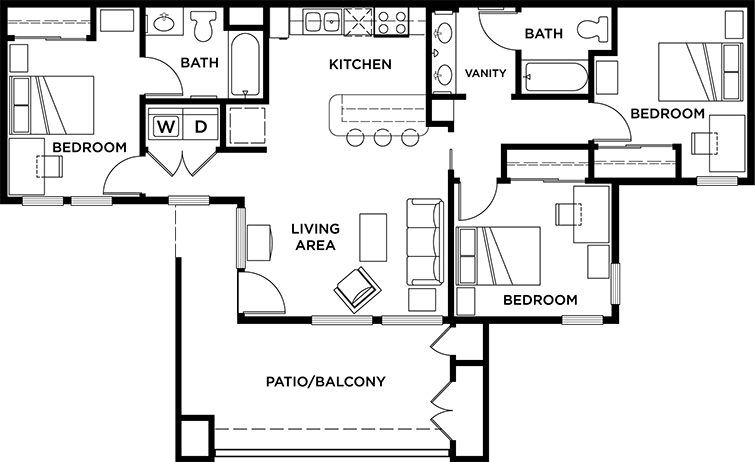 Floor Plans - Vista del Campo Student Apartments in Irvine, CA