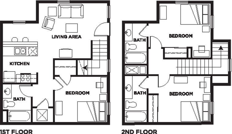 Floor Plans Camino del Sol Student Apartments in Irvine